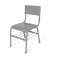 Silla escolar metalica con parrilla